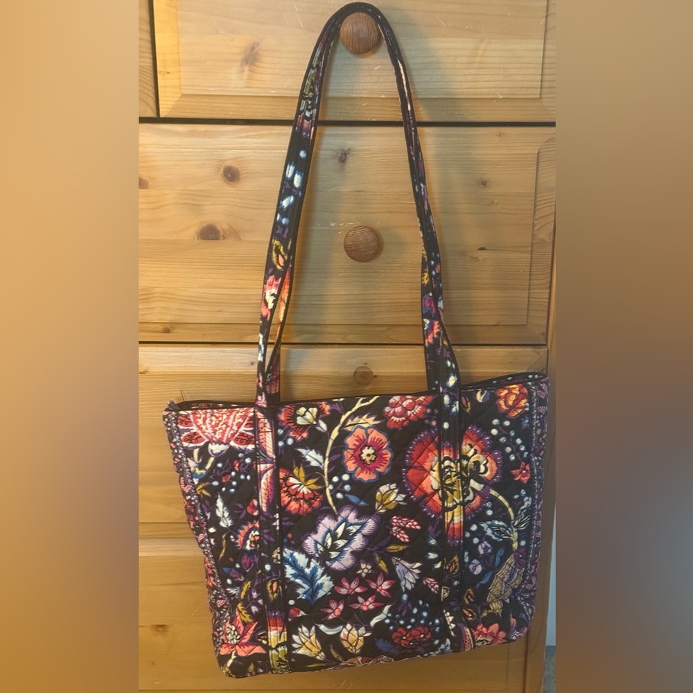 Vera Bradley Foxwood Floral Print Tote Bag - Picture 2 of 8